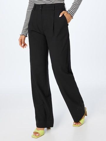 FIVEUNITS Wide leg Pleat-Front Pants 'Ellie' in Black: front