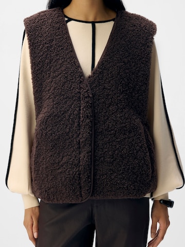Gilet 'Ella' OBJECT en marron