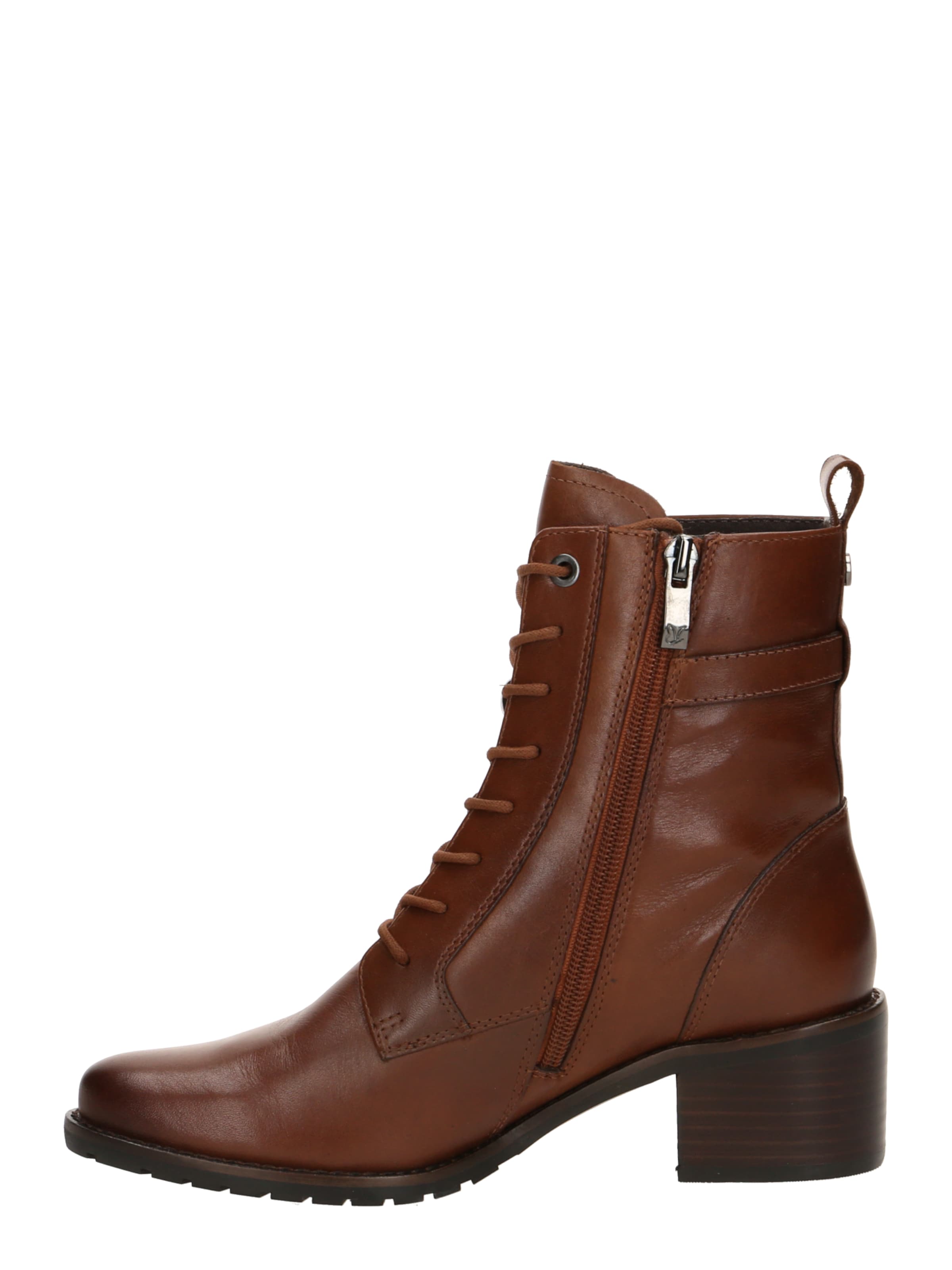 CAPRICE Lace-up bootie in Brown