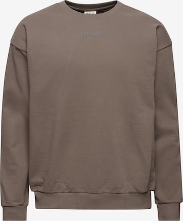 Sweat-shirt HALO en marron : devant