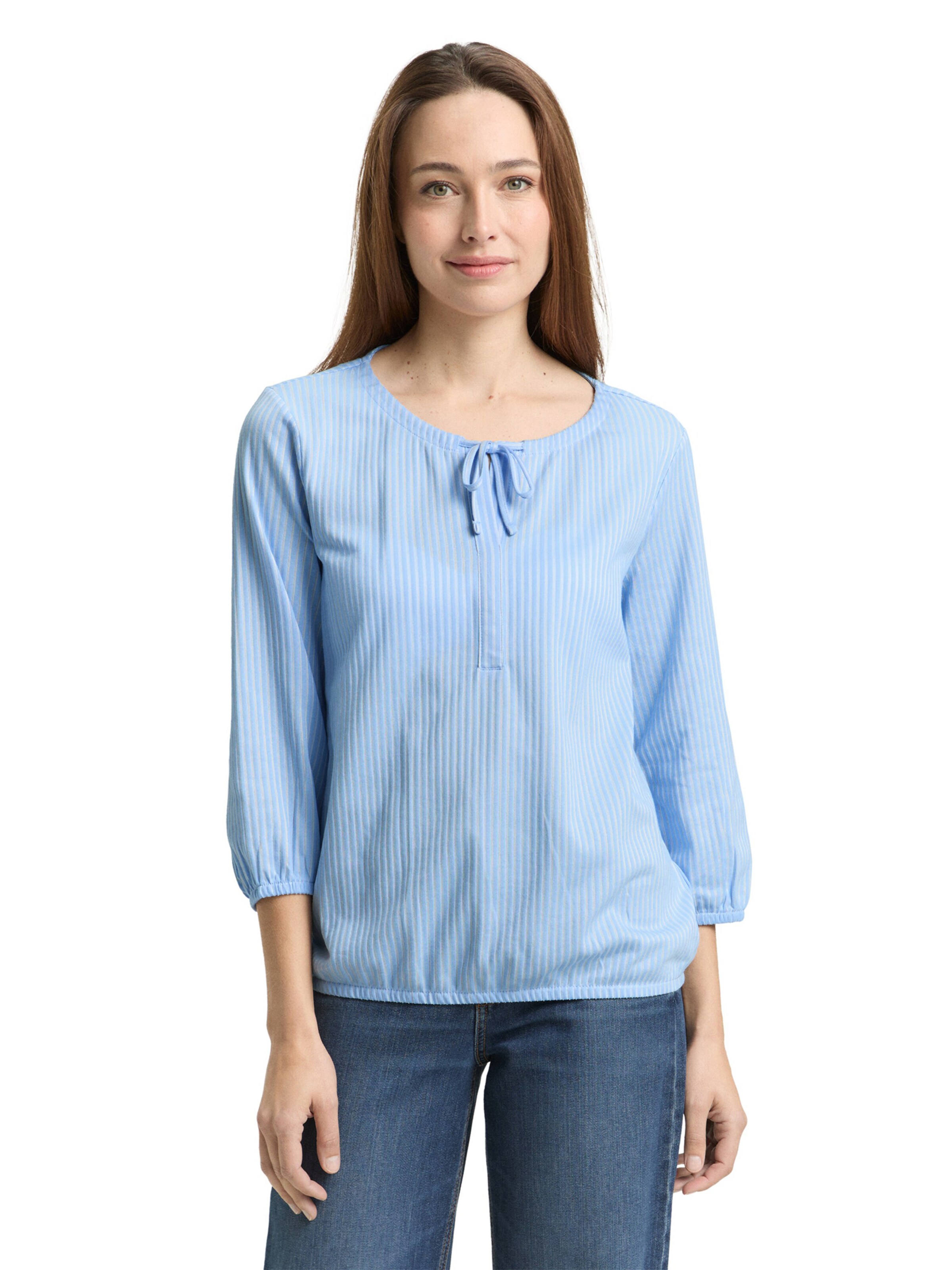 Chemisier TOM TAILOR en bleu : devant