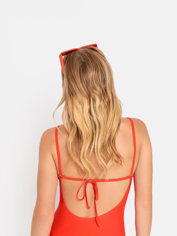 LSCN by LASCANABustier Jednodijelni kupaći kostim 'Gina' - crvena boja