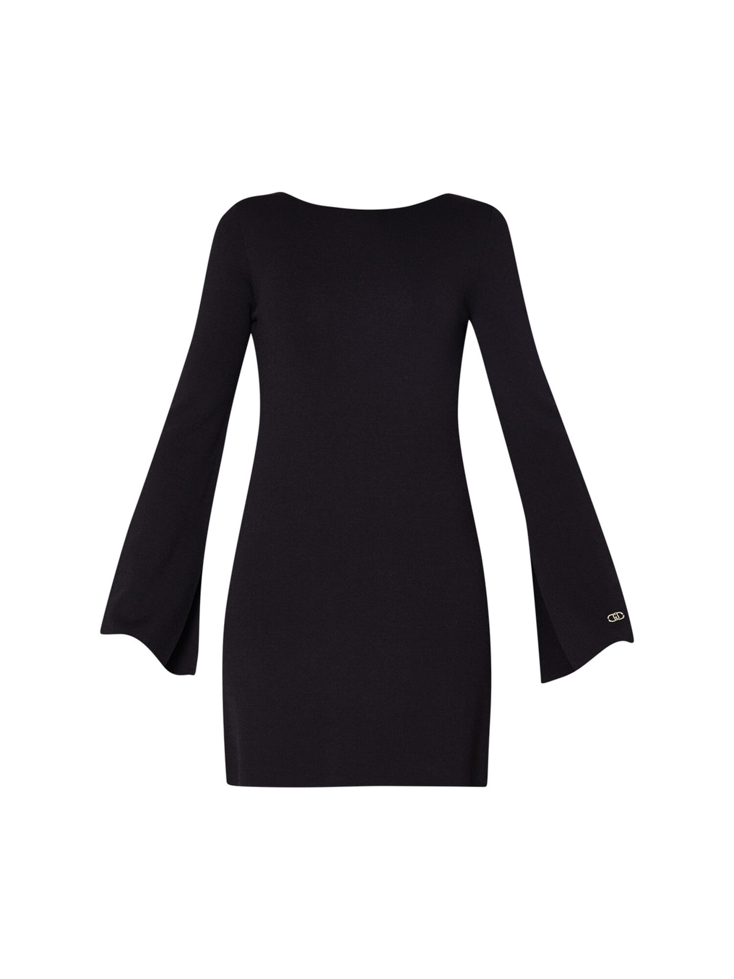 Liu Jo - Vestido de punto en negro: frente