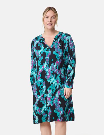 Robe-chemise SAMOON en bleu : devant