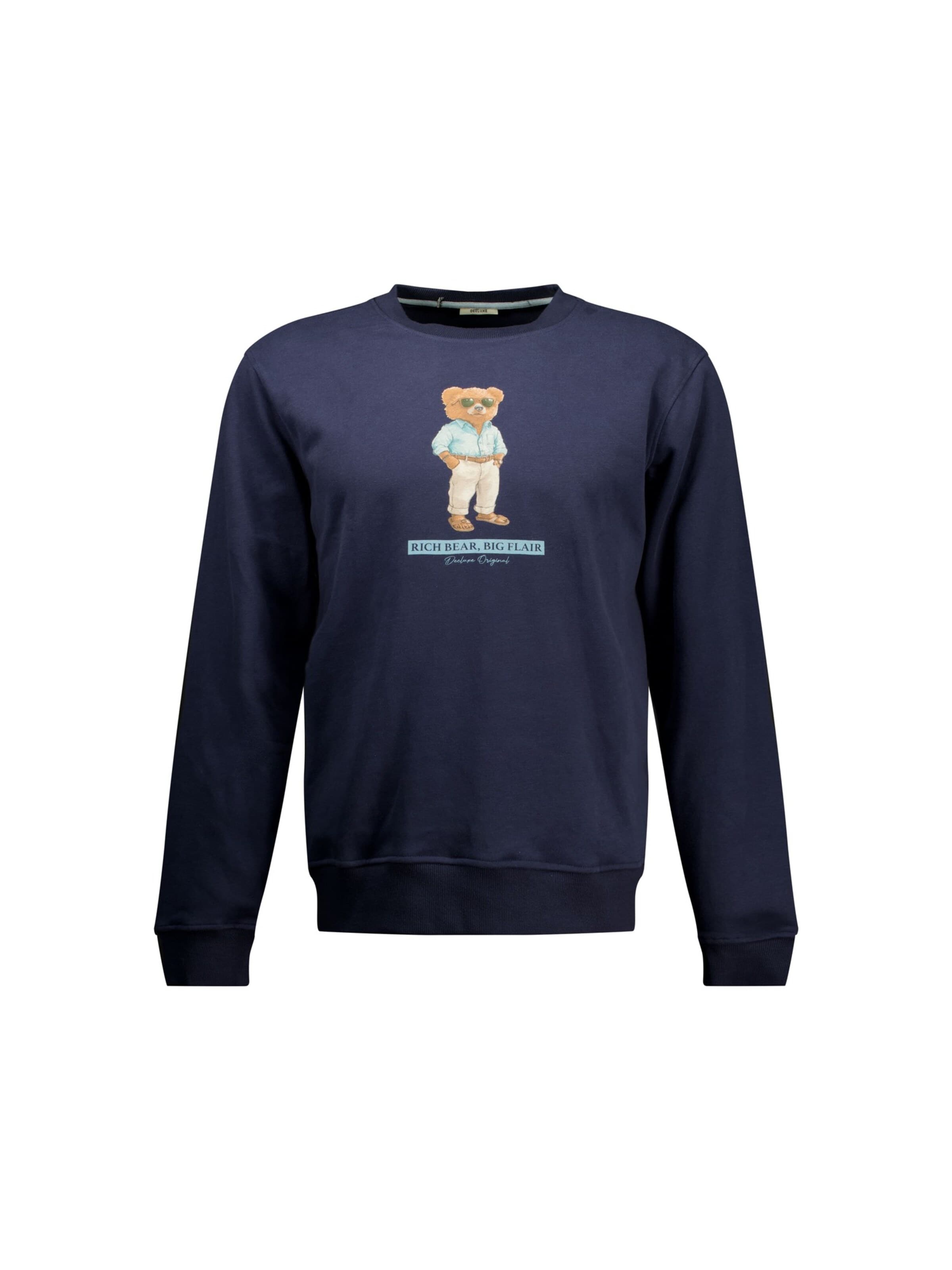 Deeluxe Sweatshirt in Blauw: voorkant