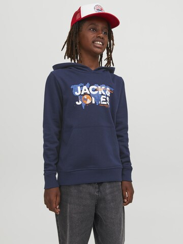 Jack & Jones Junior Mikina 'JCODust' – modrá: přední strana