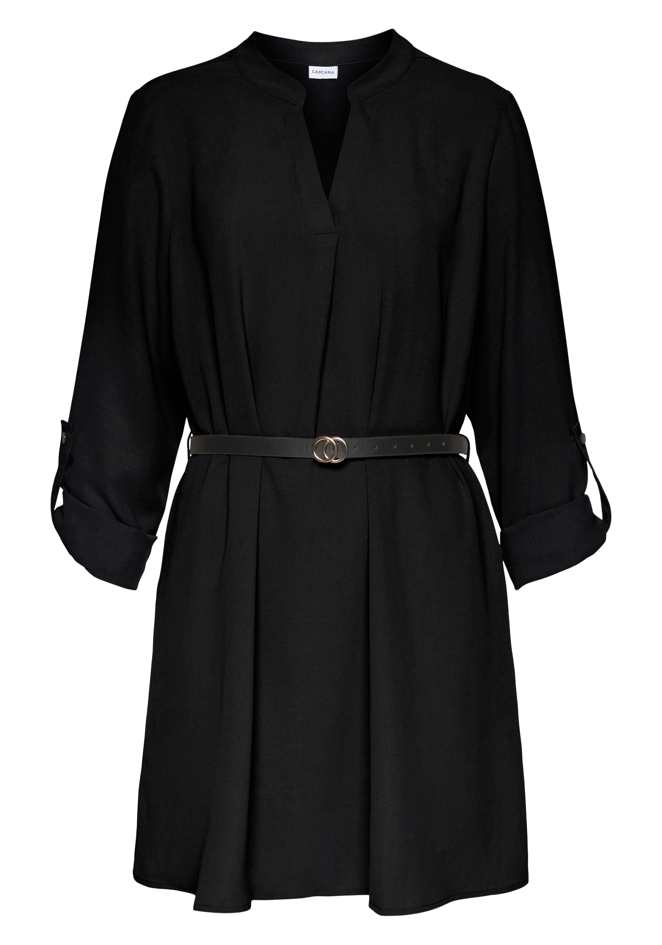 LASCANA Blúz - fekete: elől