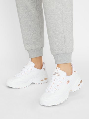 SKECHERS Sneakers laag 'D'Lites' in Wit: voorkant