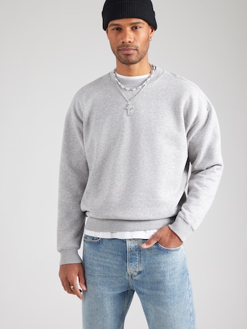 HOLLISTER Sweatshirt 'HEATHER' in Grey: front