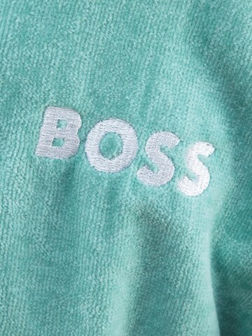 BOSS Home Long Bathrobe 'PLAIN' in Blue