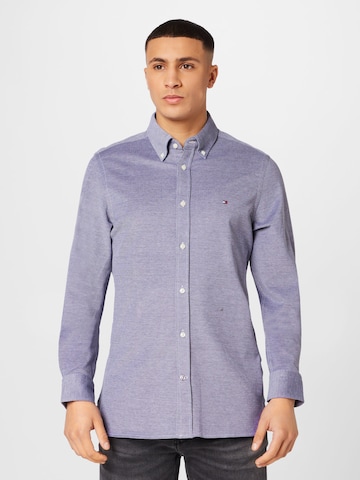 TOMMY HILFIGER Slim fit Button Up Shirt in Blue: front