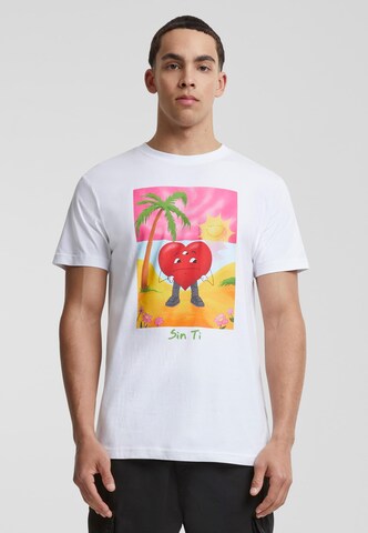 Mister Tee T-shirt 'Sin Ti 01' i vit: framsida