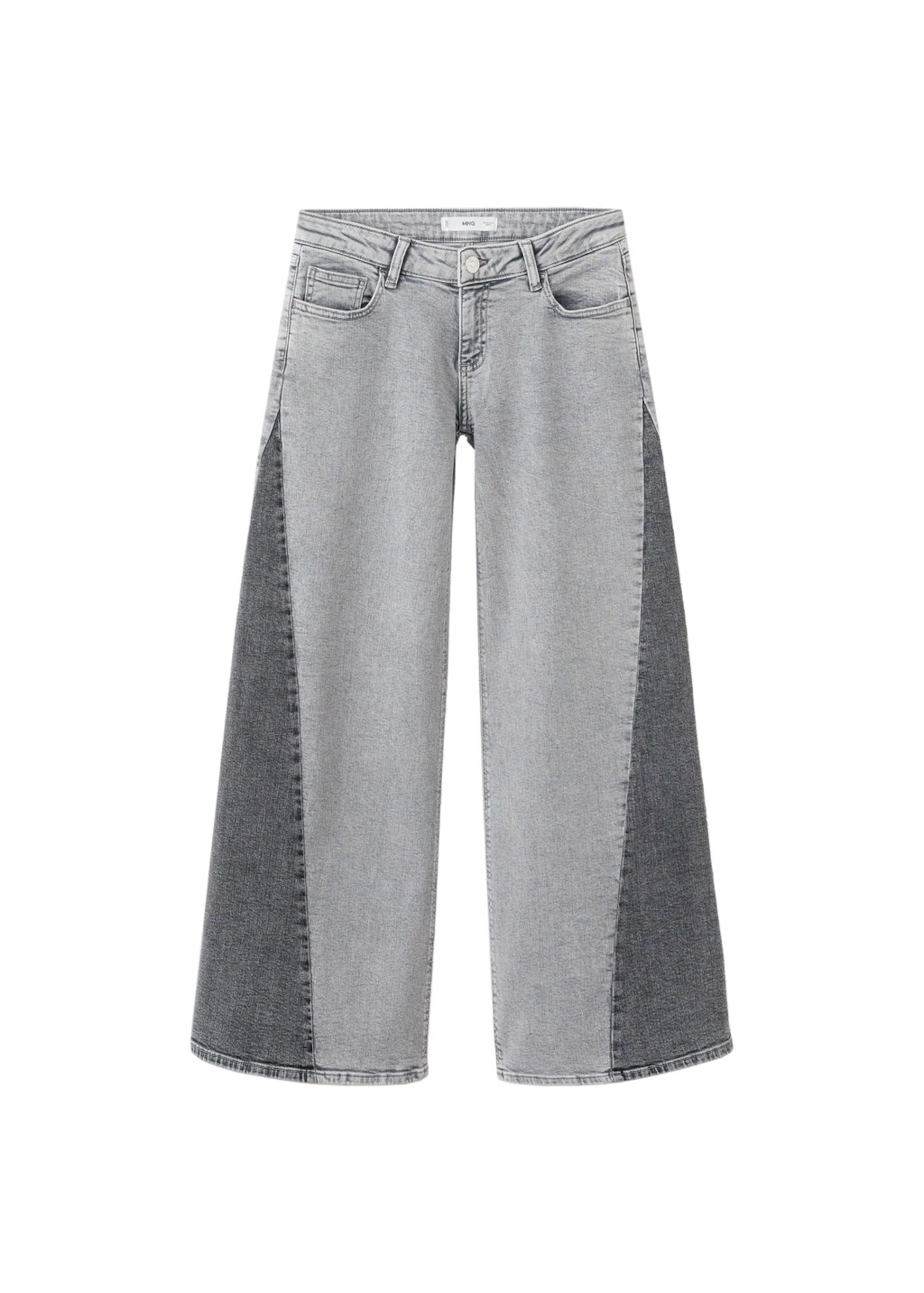 MANGO TEEN Wide leg Jeans 'Kimberly' in Grey: front