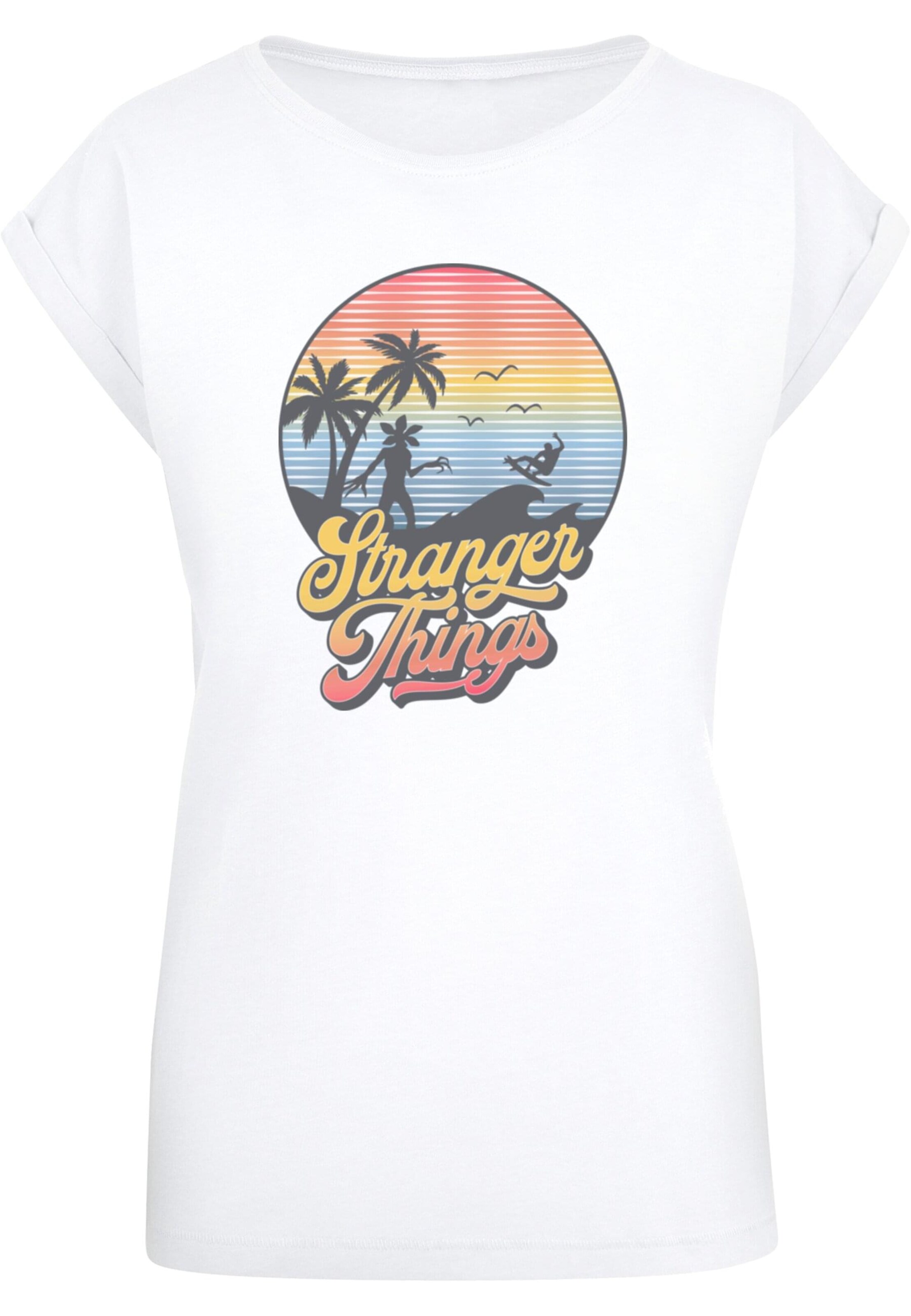 T-shirt 'Stranger Things - LA' ABSOLUTE CULT en blanc : devant