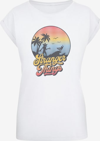 ABSOLUTE CULT Shirt 'Stranger Things - LA' in White: front