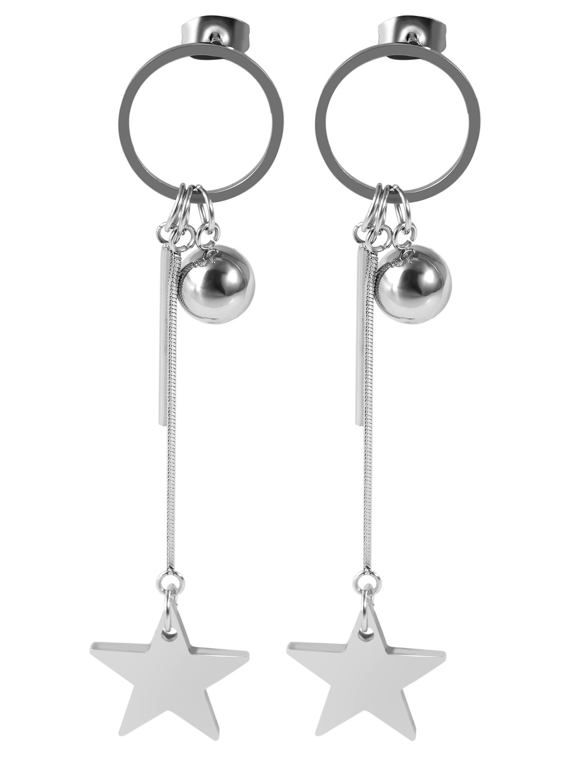 Akzent Earrings 'Jerria, langlebig' in Silver: front