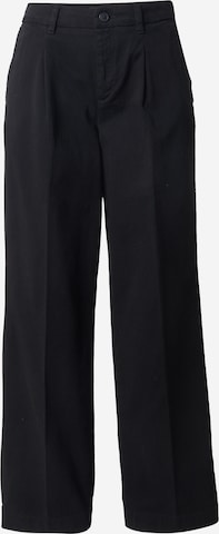 GUESS JEANSWide Leg/ Široke nogavice Hlače s naborima - crna boja: prednji dio