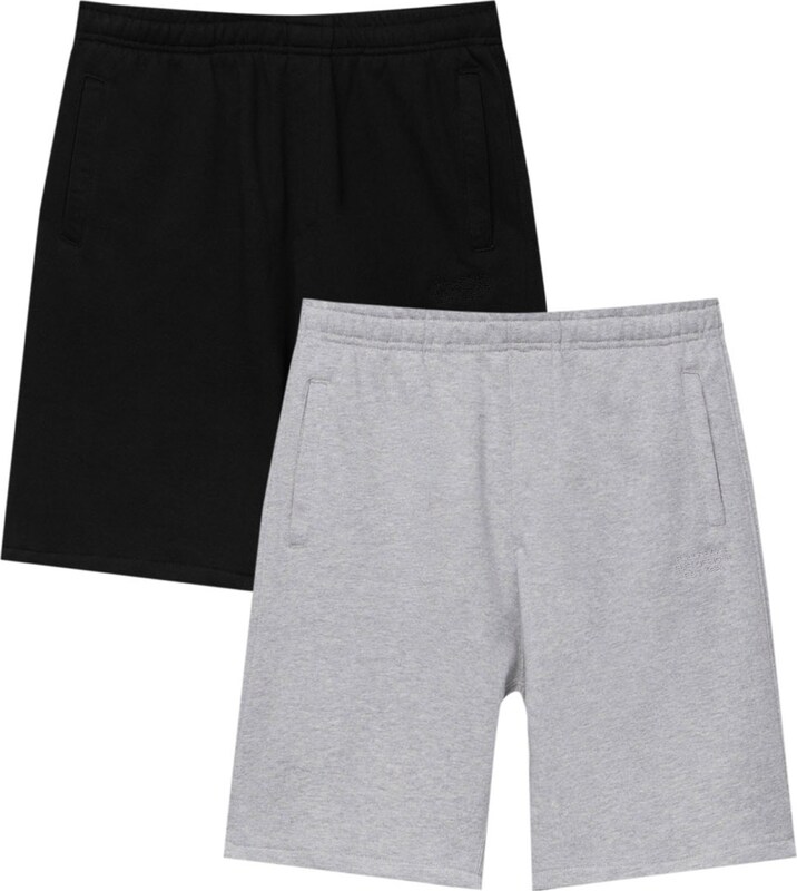 Pull&Bear Loosefit Shorts in Grau Schwarz Pull&Bear Loosefit Shorts in Grau Schwarz