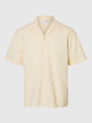 Fit confort Chemise 'Jax' SELECTED HOMME en beige : devant