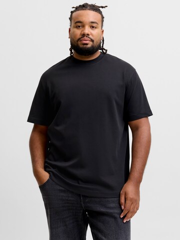 Jack & Jones Plus Shirt 'JJEBARRON' in Black: front