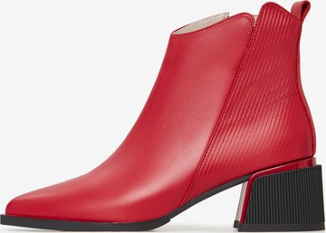 CESARE GASPARI Booties in Red: front