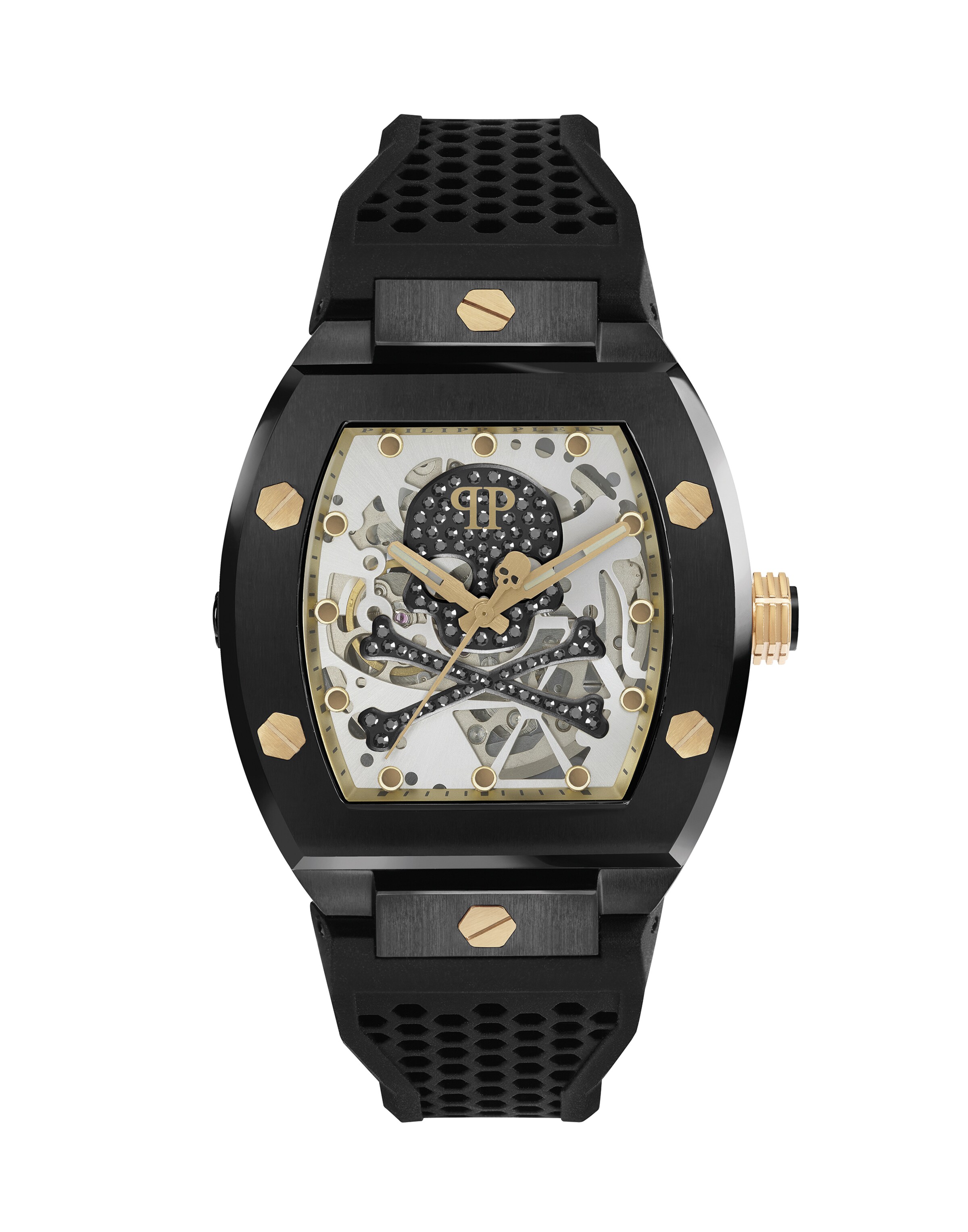 Philipp Plein - Relógios analógicos em preto: frente