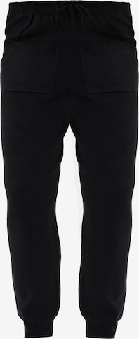 Jimmy Sanders Tapered Pants in Black: front