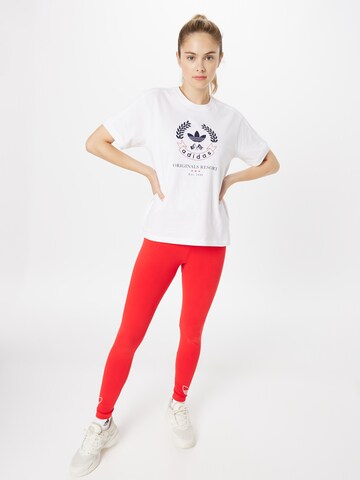 ADIDAS ORIGINALS Skinny Legíny – červená