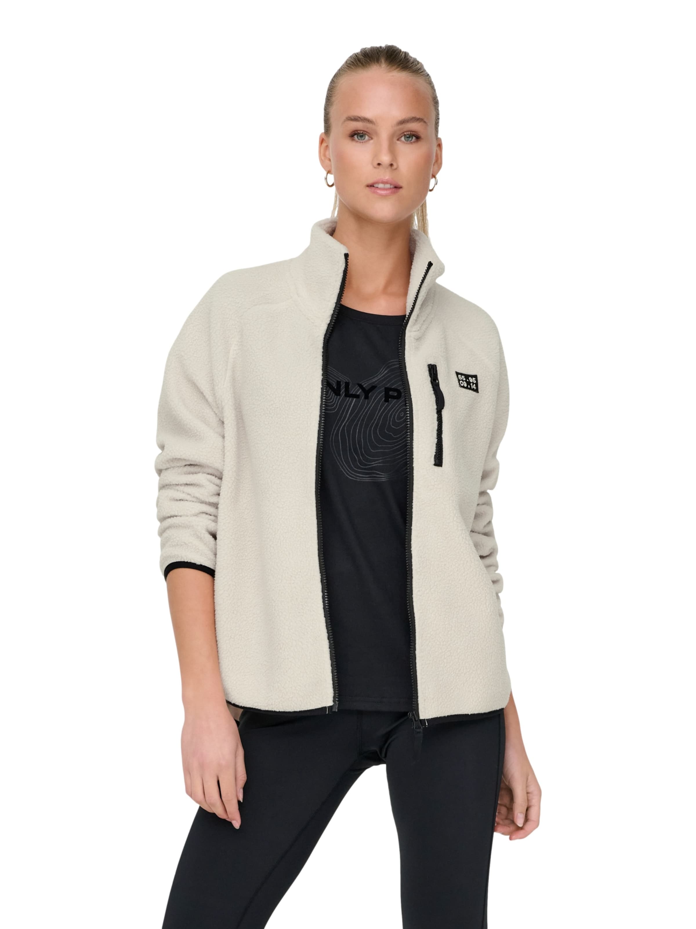 Veste en polaire 'Mon' ONLY PLAY en beige : devant