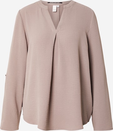 QS Bluza | rjava barva: sprednja stran