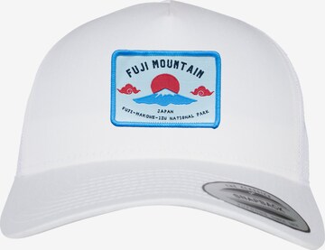 Casquette 'Fuji Mountain' F4NT4STIC en blanc : devant