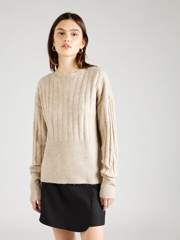 Pull-over 'VIOLA' Noisy may en beige : devant