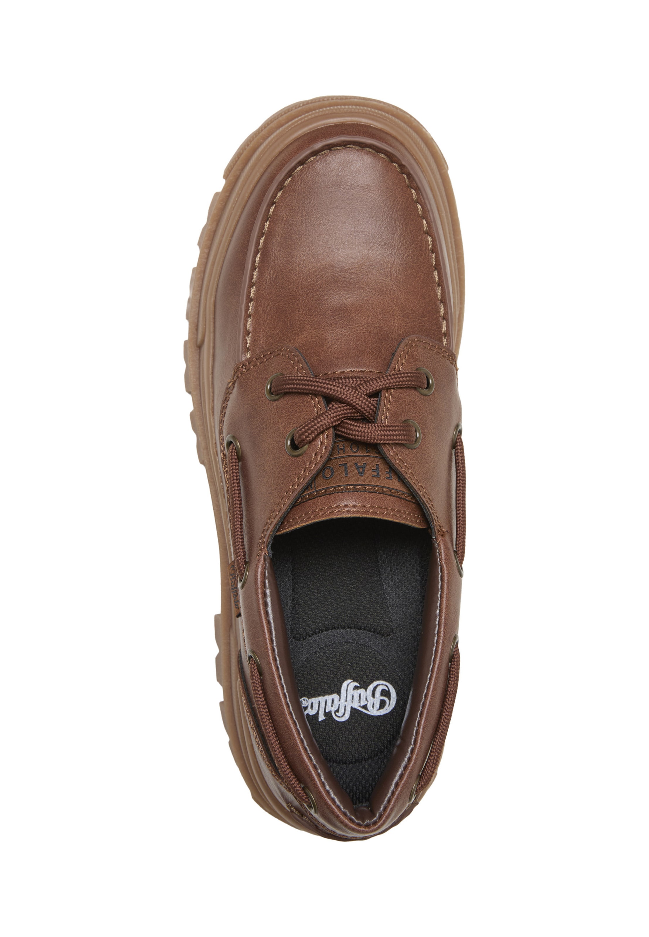 BUFFALO - Mocassins 'Aspha Boat' em castanho