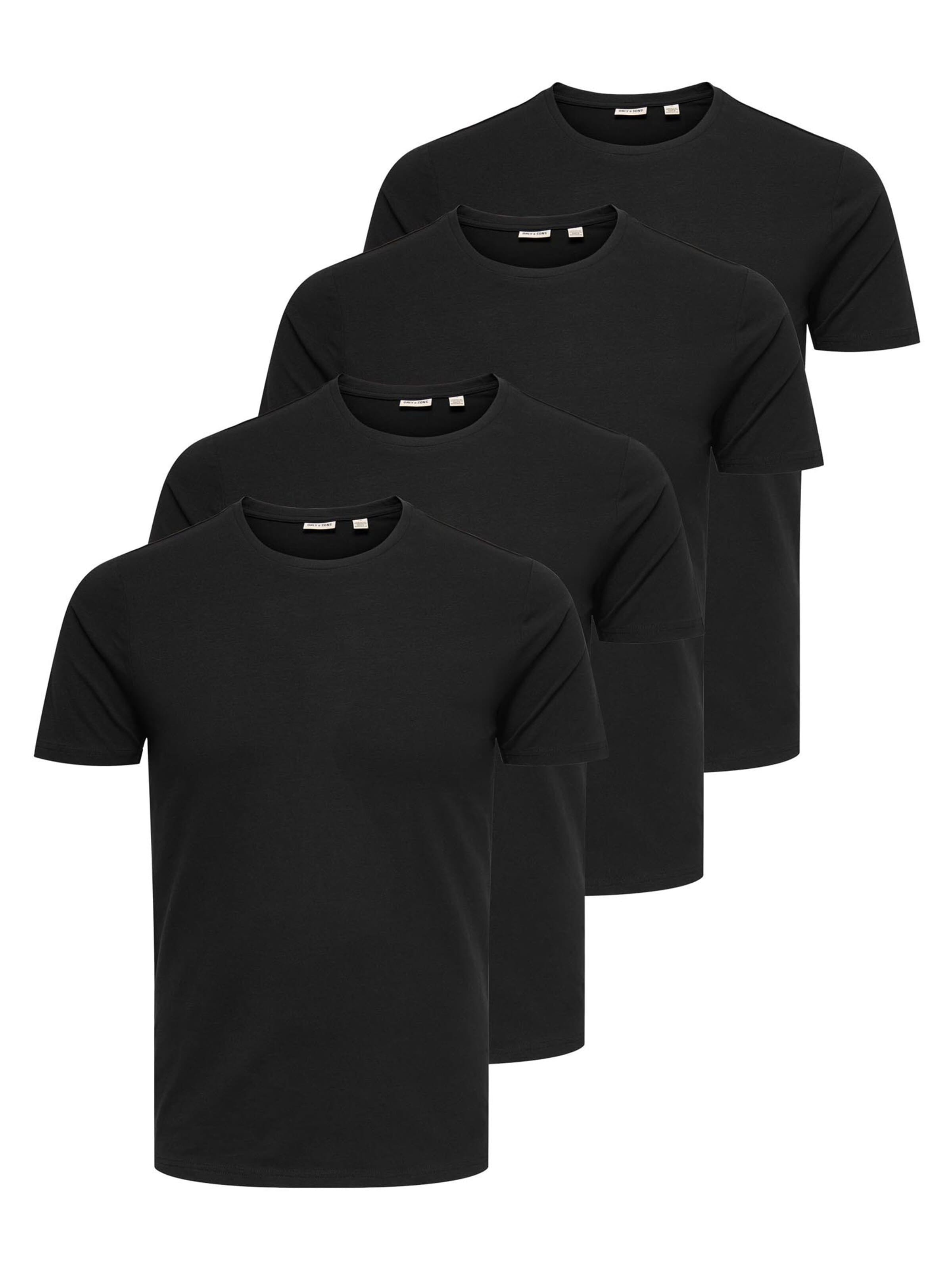 Only & Sons Shirt 'Basic' in Black: front