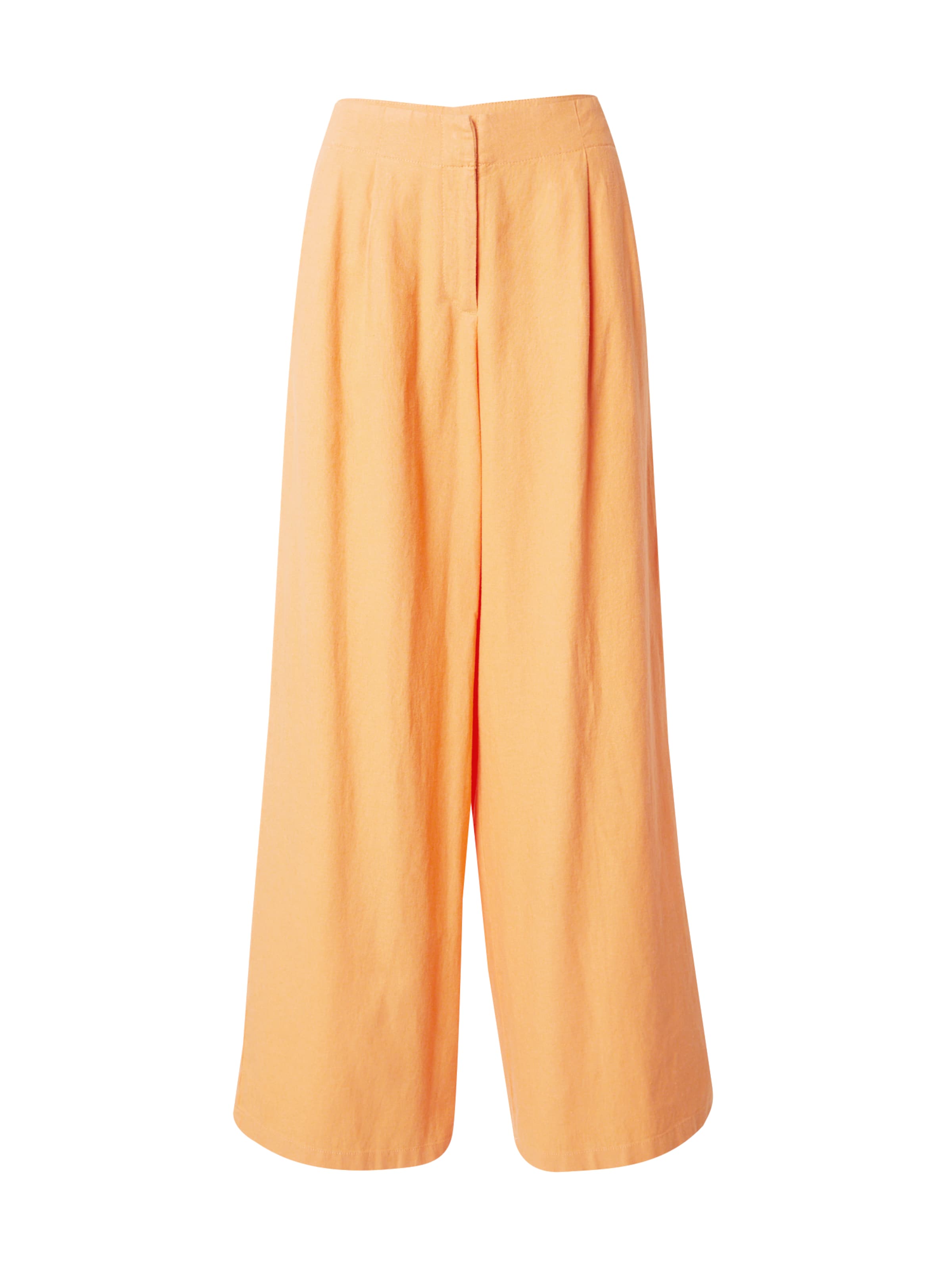 Wide leg Pantaloni con pieghe di TOPSHOP in arancione: frontale