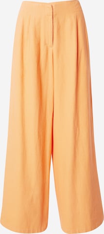 TOPSHOP Szeroka nogawka Cygaretki w kolorze pomarańczowy: przód