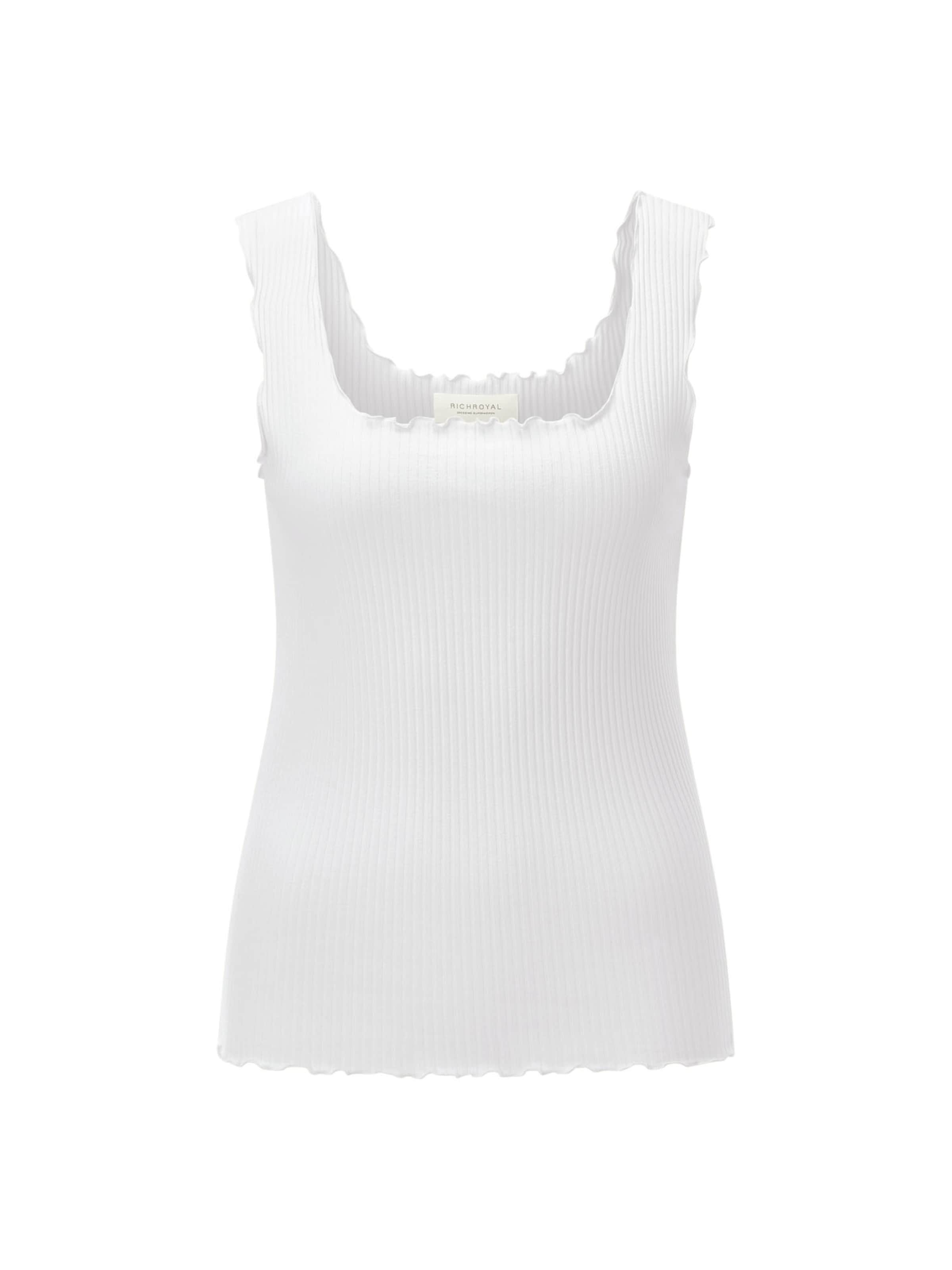 T-shirt Rich & Royal en blanc : devant