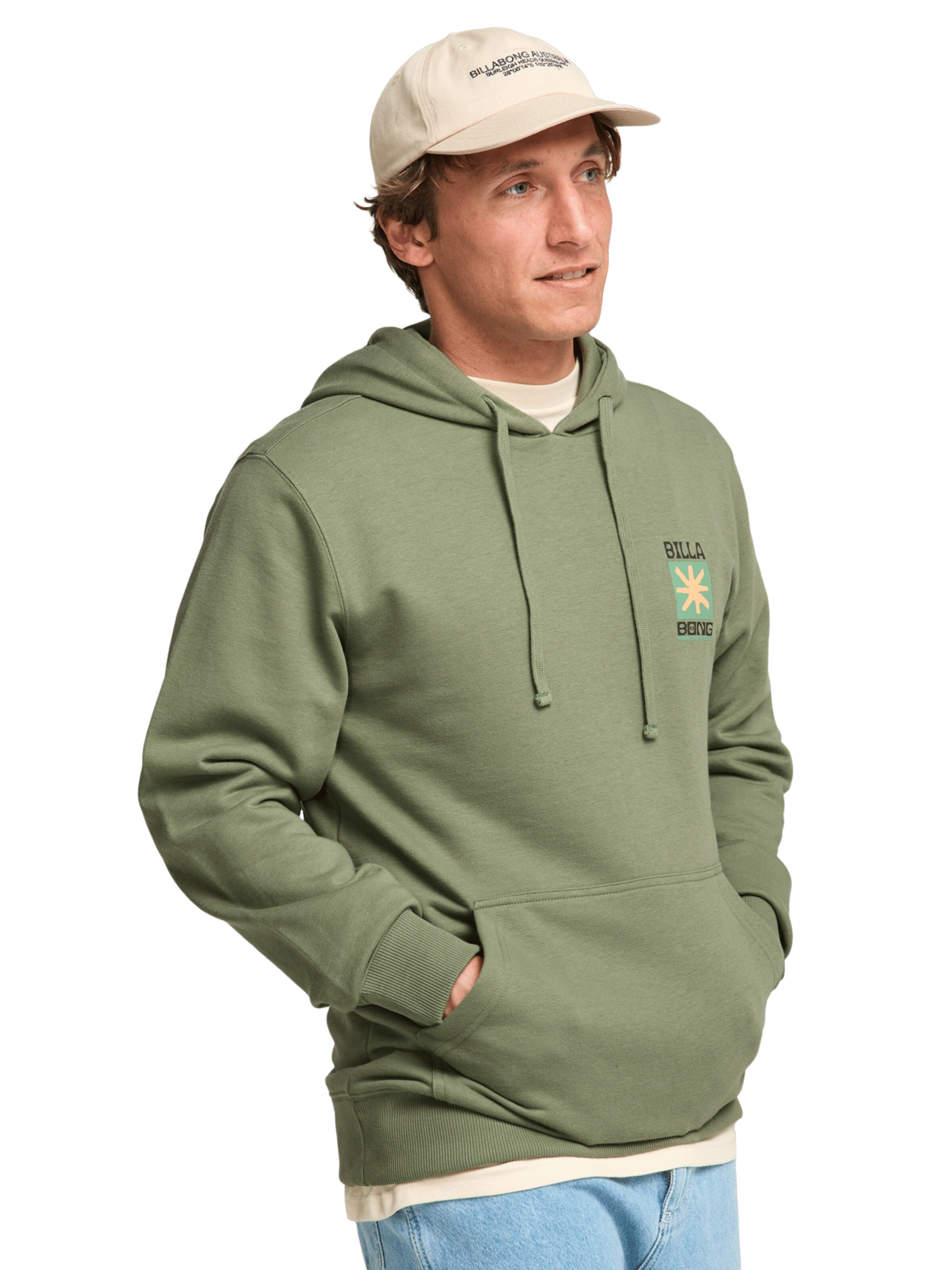 BILLABONG Sweatshirt 'Foundation' in Green