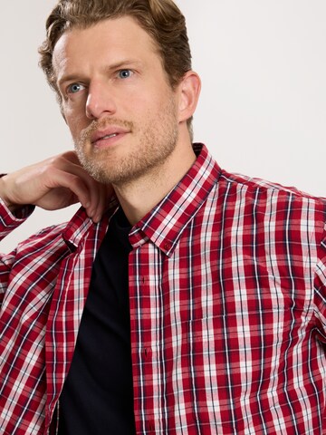 CROSS JEANS Regular Fit Hemd in Rot