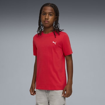 PUMA T-Shirt 'Wardrobe Ess' in Rot: Vorderseite