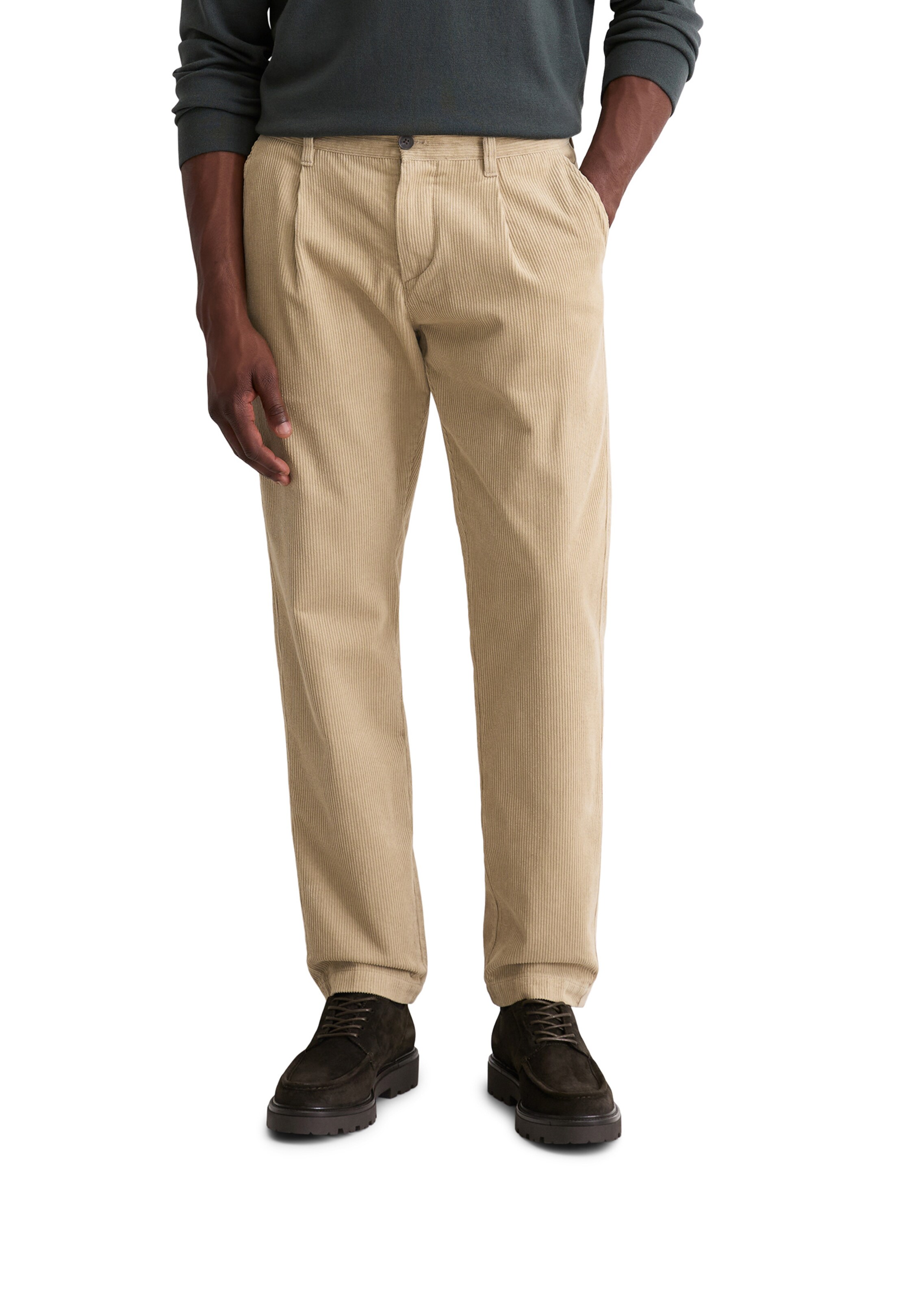 Marc O'Polo Regular Hose 'Osby' in Beige: Vorderseite