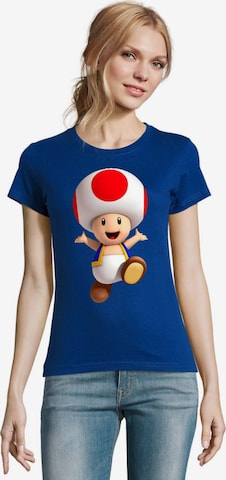 Blondie & Brownie Shirt 'Toad2' in Blau: Vorderseite