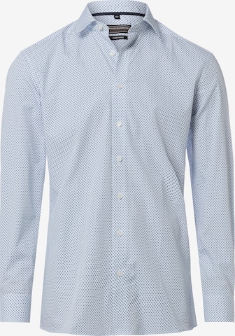 Finshley & Harding Businesshemd 'Easy Care' in Blau: Vorderseite