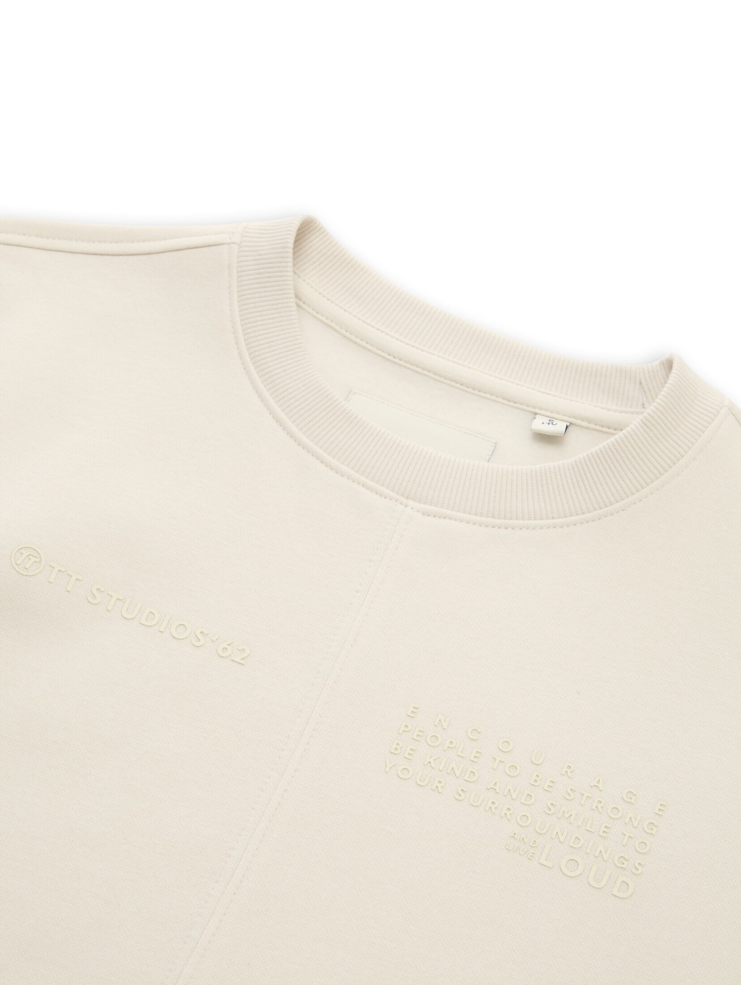 TOM TAILOR Sweatshirt in White