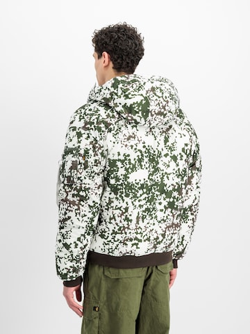 ALPHA INDUSTRIES Winter Jacket 'MA-1' in White: back