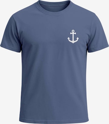 Neverless Shirt 'Anker' in Blue: front