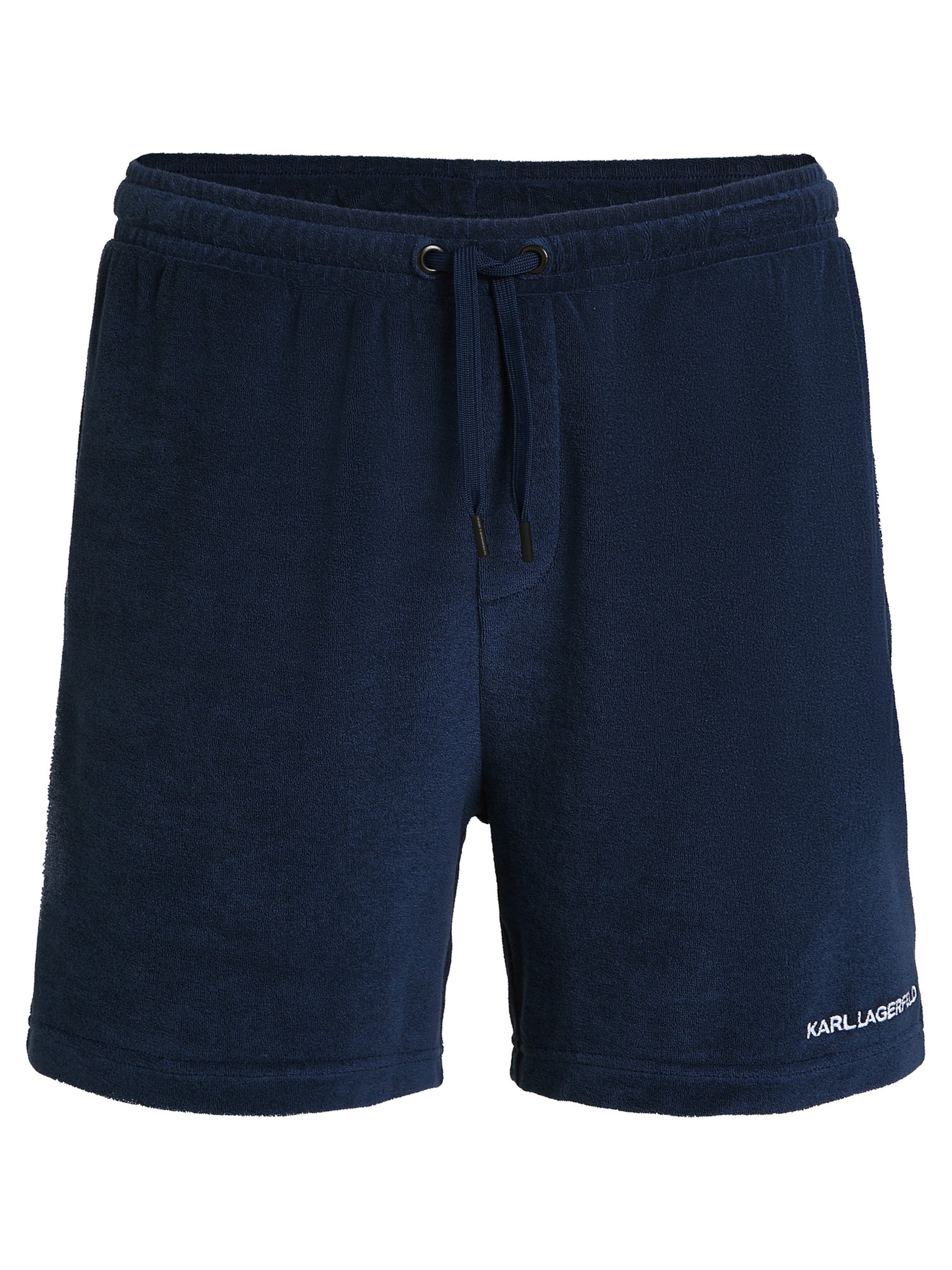 Karl Lagerfeld Normální Kalhoty – modrá: přední strana