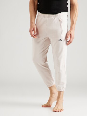 ADIDAS PERFORMANCE Tapered Sporthose in Pink: predná strana