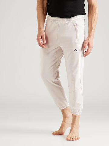 Effilé Pantalon de sport ADIDAS PERFORMANCE en rose : devant