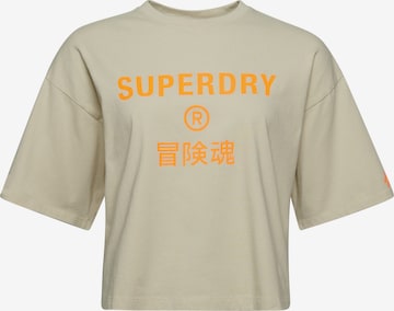 T-shirt Superdry en vert : devant